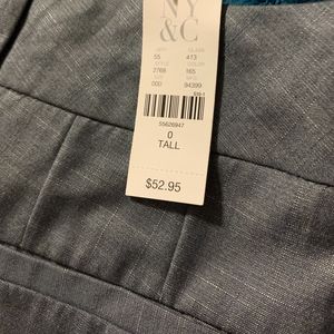 New York & Co Soft Grey Slack 0 Tall/New